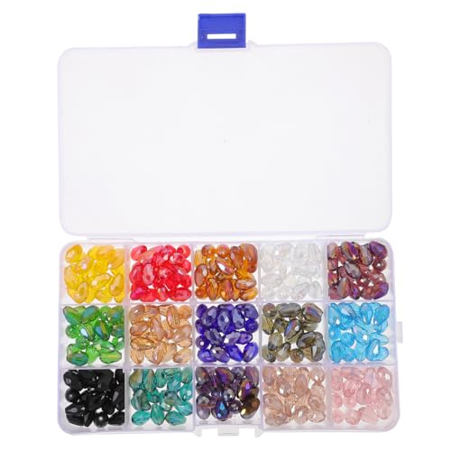 jojofuny 1 Schachtel Wassertropfen Lose Glasperlen Kleine Perlen Dekorative Glasperlen Knisterperlen Kleine Glasperlen Armband Glasperlen Diy-perlen Perlen Für Schmuck Knisternde Glasperlen von jojofuny