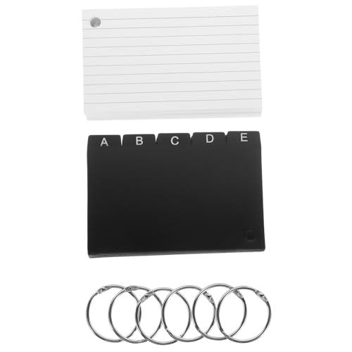 jojofuny 1 Set DIY Karteikarten Karteikarten Lernkarten Blanko Stanzer Notizen Mehrfarbige Löcher Farbiger Binder Bindering Karteikarten Lernkarten Wörter Speicherkarten von jojofuny