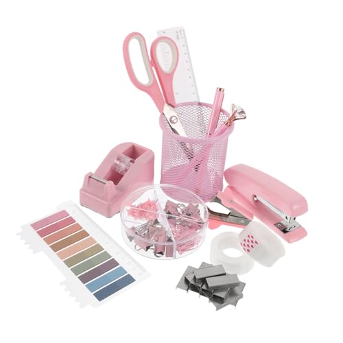 jojofuny 1 Set Papierklebeband Und Spender Niedlicher Hefter Eisen Kunststoff Klebebandspender Für Den Schreibtisch Niedliches Rosa Bürobedarf Für Frauen jojofuny 1 Set Papierklebeband Und Spender Niedlicher Hefter Eisen Kunststoff Klebebandspender Für Den Schreibtisch Niedliches Rosa Bürobedarf Für Frauen von jojofuny