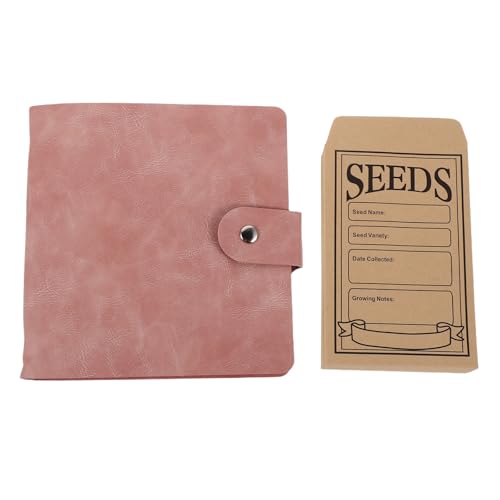 jojofuny 1 Set Samenaufbewahrungs-organizer-ordner – Samenpaket-organizer aus Kunstleder mit 25 Durchsichtigen Taschen Und 50 Umschlägen, Gartenbuch für Pflanzenblumen jojofuny 1 Set Samenaufbewahrungs-organizer-ordner – Samenpaket-organizer aus Kunstleder mit 25 Durchsichtigen Taschen Und 50 Umschlägen, Gartenbuch für Pflanzenblumen von jojofuny