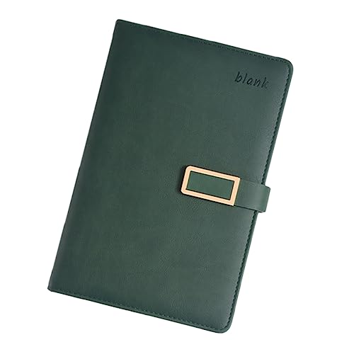 jojofuny 1 Stück Business Notizbuch mit Magnetverschluss Design Leicht und Tragbar für Zeitplanung und To Do Listen für Büro und Studium Grün von jojofuny