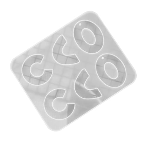 jojofuny 1 Stück Diy Silikon Epoxidharz Schmuckform für Halskettenanhänger und Ohrringe für Handgemachte und Dekorationen Weiß von jojofuny