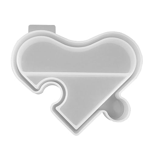 jojofuny 1 Stück Herz Silikonform für Diy Epoxidharz Wiederverwendbare Gießform für Schmuckboxen zum Basteln und Aufbewahren von Schmuck Vielseitig Einsetzbar und Einfach zu Reinigen von jojofuny