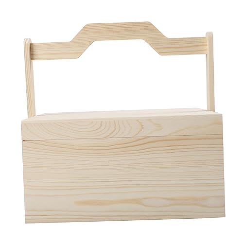 jojofuny 1 Stück Holz Aufbewahrungsbox mit Griff Aufbewahrungslösung für Kleinigkeiten Schmuck und Kosmetik Robuste Holzbox und Langlebig jojofuny 1 Stück Holz Aufbewahrungsbox mit Griff Aufbewahrungslösung für Kleinigkeiten Schmuck und Kosmetik Robuste Holzbox und Langlebig von jojofuny