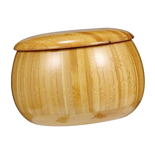 jojofuny 1 Stück Holz Garnschale Dekorativer Wollbehälter Antitangle Knitting Bowl Akazienholz für Häkeln und Stricken Leicht und Perfektes Zubehör für Kreative Projekte von jojofuny