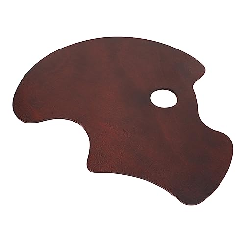 jojofuny 1 Stück Holz Mischpalette Ergonomische Ölfarben Leicht und Tragbar Malzubehör für Künstler und Hobbyisten von jojofuny