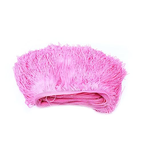 jojofuny 1 Stück Lange Fransenborte Rosa Dekorative Quasten für Lateinamerikanische Kleider Bühnenkostüme und Diy Projekte für Hochzeiten Partys und Handgefertigte Accessoires von jojofuny