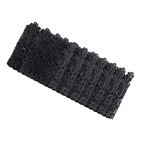 jojofuny 1 Stück Schwarzes Spitzenband Polyester für DIY Haaraccessoires Handarbeit Bekleidungszubehör und Dekoration Stickerei für Hochzeiten Partys und Bastelprojekte jojofuny 1 Stück Schwarzes Spitzenband Polyester für DIY Haaraccessoires Handarbeit Bekleidungszubehör und Dekoration Stickerei für Hochzeiten Partys und Bastelprojekte von jojofuny