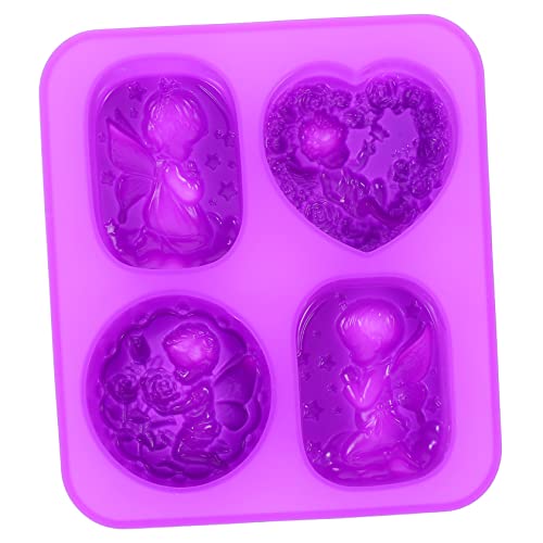 jojofuny 1 Stück Seifenform Silikon Handgemachte Seifenform Engel Design Wiederverwendbar Praktisch für Diy Seifenherstellung Hochtemperatur und Kälteresistent von jojofuny