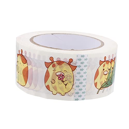 jojofuny 1 Stück Tiermotiv Verpackungsband Einfaches Klebeband mit Hoher Viskosität Transparent Stark und Belastbar für von jojofuny
