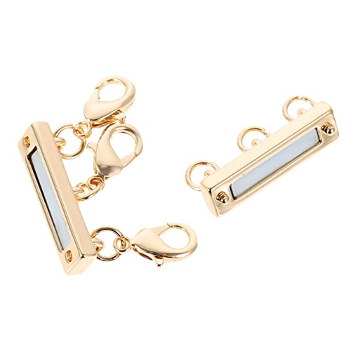 jojofuny 1 Stück magnetischer Halskettenverschluss Stapel Schlüssel Schnalle Gold geschichtet hängend mehrschichtiger Halskettenverschluss schmuck stecker Magnetverschlüsse Kupfer jojofuny 1 Stück magnetischer Halskettenverschluss Stapel Schlüssel Schnalle Gold geschichtet hängend mehrschichtiger Halskettenverschluss schmuck stecker Magnetverschlüsse Kupfer von jojofuny