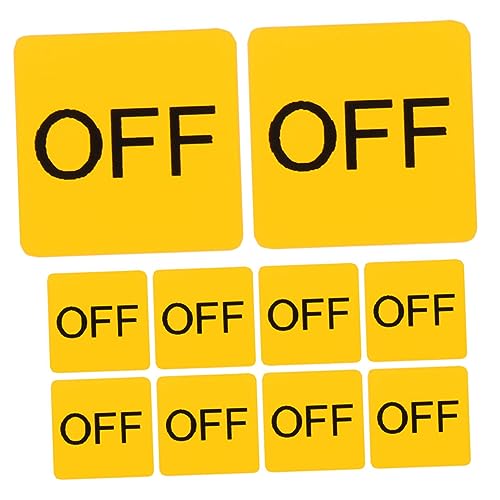 jojofuny 10 Blatt Aufkleber ab Etiketten Zubehör wechseln Vorsicht Aufkleber Indikator-Aufkleber leichter Aufkleber PVC-Aufkleber Kennzeichnungsaufkleber Warnlabel PVC selbstklebend von jojofuny
