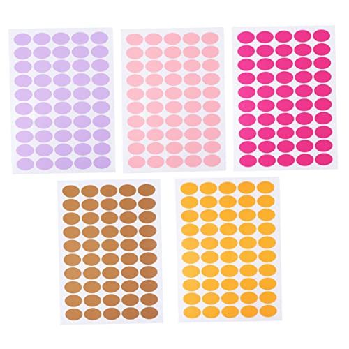 jojofuny 10 Blatt Bunte Aufkleber Selbstklebende Etiketten Orange und Braun für Büro und Zuhause für Scrapbooking und Geschenkverpackungen von jojofuny