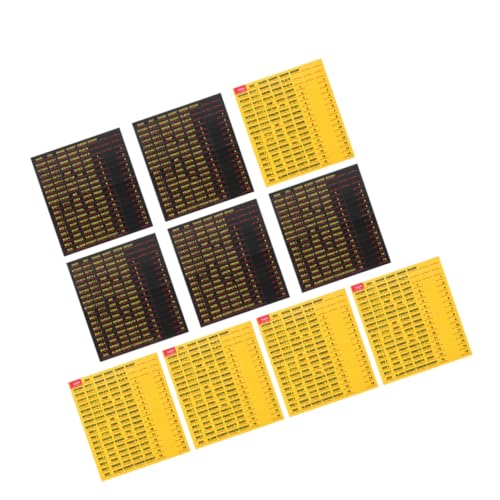 jojofuny 10 Blatt Etikettenaufkleber Für Leistungsschalterschilder Für Hausschaltertafel Etikettenaufkleber Leistungsschaltertafel Etiketten Leistungsschalter Etiketten von jojofuny
