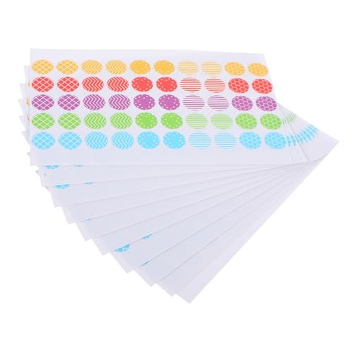 jojofuny 10 Blatt Selbstklebende Lochverstärker Aufkleber Bögen Bunte Papierloch Klebepunkte für Ringbücher Lose Dokumentenschutz jojofuny 10 Blatt Selbstklebende Lochverstärker Aufkleber Bögen Bunte Papierloch Klebepunkte für Ringbücher Lose Dokumentenschutz von jojofuny