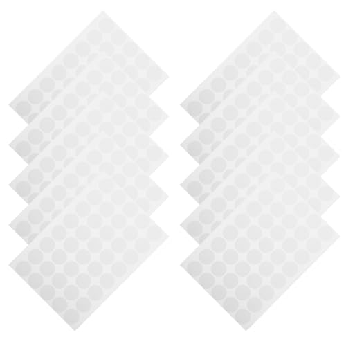 jojofuny 10 Blatt Selbstklebende Runde Etiketten Bunten Farben Durchmesser für Organisation Büro und Kreative Projekte Ablösbare Punktaufkleber für Vielseitige Anwendungen von jojofuny