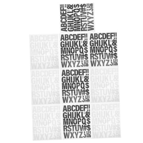 jojofuny 10 Blatt Teiliges Bügel mit Weißen und Schwarzen Heat Transfer Vinyl Buchstaben Schnell und Einfach und Anwendbar für DIY Textilien und T Shirts von jojofuny