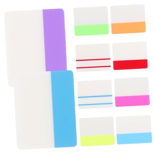 jojofuny 10 Fluoreszierende Haftnotizen Aufkleber Journaling-Zubehör Mehrzweck-Klebestreifen Notizblöcke für Frauen Klebestreifen für Schulen Notepad abreißen das Haustier von jojofuny