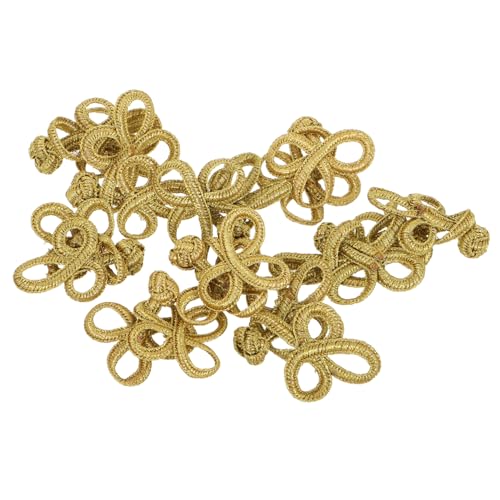 jojofuny 10 Paare Cheongsam-taste Froschverschluss Knopfverschluss Knotenfroschknöpfe Knöpfe Knoten Knebelverschlüsse Zum Nähen Chinesischer Verschlussknopf Chinesische Knöpfe Golden Jinlun jojofuny 10 Paare Cheongsam-taste Froschverschluss Knopfverschluss Knotenfroschknöpfe Knöpfe Knoten Knebelverschlüsse Zum Nähen Chinesischer Verschlussknopf Chinesische Knöpfe Golden Jinlun von jojofuny
