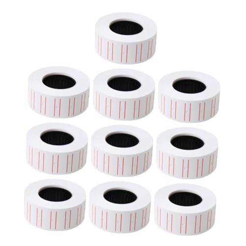 jojofuny 10 Rollen Abziehbare Weiße Preisetiketten Selbstklebend für Einzelhandel Supermarkt Bedruckbar Langlebig für Preisauszeichnung und Produktinformationen jojofuny 10 Rollen Abziehbare Weiße Preisetiketten Selbstklebend für Einzelhandel Supermarkt Bedruckbar Langlebig für Preisauszeichnung und Produktinformationen von jojofuny