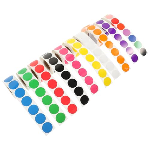 jojofuny 10 Rollen Bunte Rundpunkt Aufkleber Selbstklebende Etiketten Farbige Dot Sticker für Diy Büro Klassifizierung und Dekoration Unterschiedliche Farben Leicht Ablösbar jojofuny 10 Rollen Bunte Rundpunkt Aufkleber Selbstklebende Etiketten Farbige Dot Sticker für Diy Büro Klassifizierung und Dekoration Unterschiedliche Farben Leicht Ablösbar von jojofuny