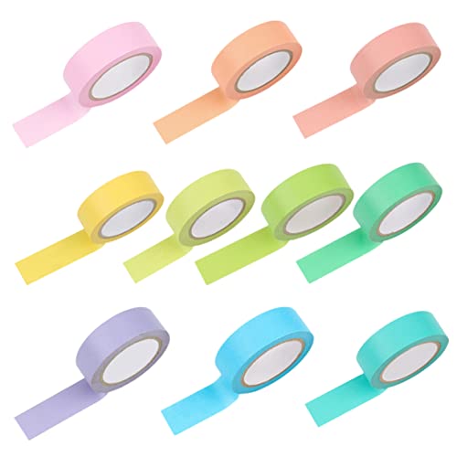 jojofuny 10 Rollen Dekorative Beschriftbare Klebebänder Scrapbook Diy Tape Gemischten Farben für Kunst und Bastelprojekte für Notizbücher Geschenktüten und Tagebücher jojofuny 10 Rollen Dekorative Beschriftbare Klebebänder Scrapbook Diy Tape Gemischten Farben für Kunst und Bastelprojekte für Notizbücher Geschenktüten und Tagebücher von jojofuny