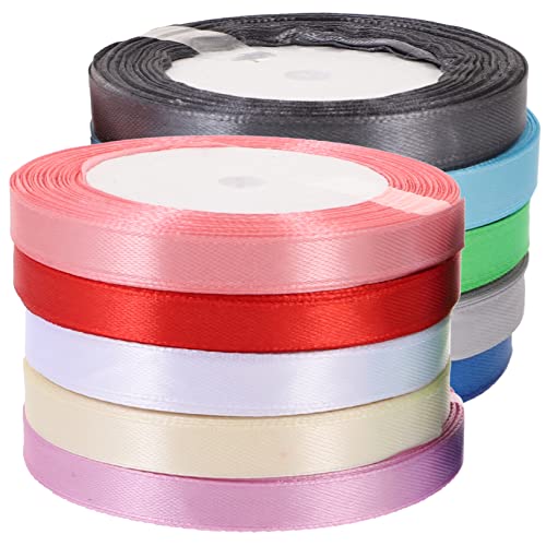 jojofuny 10 Rollen Dekoratives Geschenkband für Blumensträuße Satin Ribbons zum Verpacken von Geschenken DIY Bastelprojekte und Hochzeitsdekorationen jojofuny 10 Rollen Dekoratives Geschenkband für Blumensträuße Satin Ribbons zum Verpacken von Geschenken DIY Bastelprojekte und Hochzeitsdekorationen von jojofuny