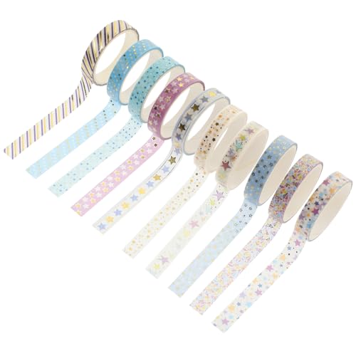 jojofuny 10 Rollen Diy Washi Tapes Dekorative Klebebänder für Scrapbooking Handwerken und Journaling pro Rolle Einfach Abziehbar und Rückstandsfrei für Kreative Projekte jojofuny 10 Rollen Diy Washi Tapes Dekorative Klebebänder für Scrapbooking Handwerken und Journaling pro Rolle Einfach Abziehbar und Rückstandsfrei für Kreative Projekte von jojofuny