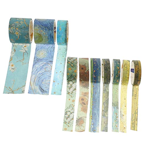 jojofuny 10 Rollen Goldprägeband Aufkleber Scrapbooking Metallische Verpackung Pastelldekoration DIY Scrapbook Klebebänder Goldblockier Briefpapierband Mehrzweck Washi Klebeband jojofuny 10 Rollen Goldprägeband Aufkleber Scrapbooking Metallische Verpackung Pastelldekoration DIY Scrapbook Klebebänder Goldblockier Briefpapierband Mehrzweck Washi Klebeband von jojofuny