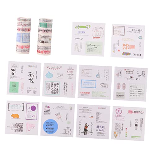 jojofuny 10 Rollen Handbuch Klebeband Set Kreative Scrapbook Tapes für Notizbuch für Diy Projekte und Dekoration für Scrapbook Tagebuch und Kunsthandwerk von jojofuny