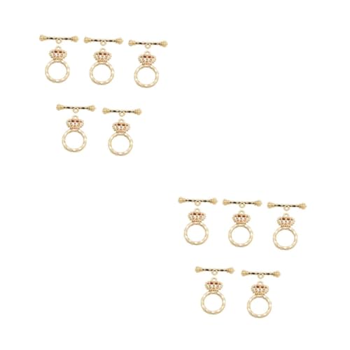 jojofuny 10 Sätze Crown Ot Clasp für Diy Schmuck Metallverschluss für und Armbänder Langlebig und Einfach zu Bedienen für Kreative Bastelprojekte von jojofuny
