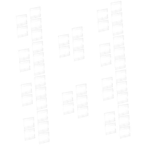 jojofuny 10 Sätze Oem Etikettenhalter Für Den Einzelhandel Desktop-menü-aufbewahrungsregal Menühalter Speisekarte Anzeige Inhaber Stand Preishalter Acryl 5 Stücke * 10 von jojofuny
