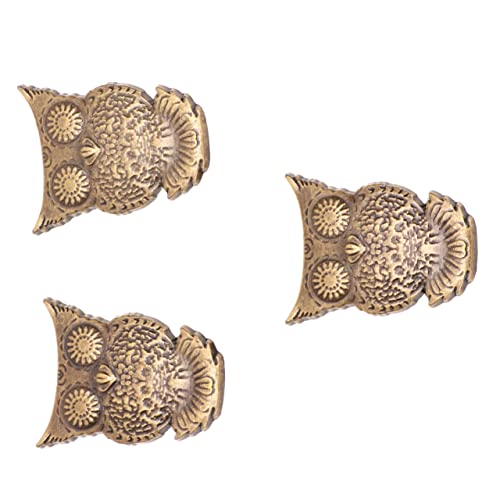 jojofuny 10 Sätze Retro Eulenform Druckknopf Verschlüsse Legierung für Taschen Geldbörsen und Bastelarbeiten Basiszubehör Bronze von jojofuny