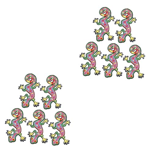 jojofuny 10 Stk Teiliges Cartoon Gecko Aufnäher Große Bunte Applikationen zum Aufnähen DIY Stoffpatches für Jacken Kleidung Taschen Mützen und Mehr Einfache Anwendung Strapazierfähige jojofuny 10 Stk Teiliges Cartoon Gecko Aufnäher Große Bunte Applikationen zum Aufnähen DIY Stoffpatches für Jacken Kleidung Taschen Mützen und Mehr Einfache Anwendung Strapazierfähige von jojofuny