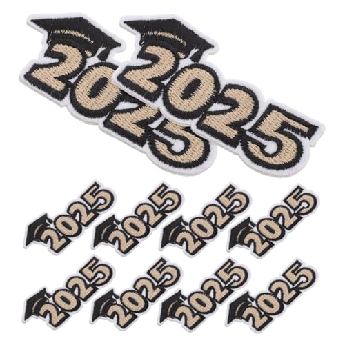 jojofuny 10 Stk. Teiliges Graduation Aufbügelbare Stickapplikationen Bestickte Patches zum Aufnähen Waschbare Diy Stoffaufnäher für Kleidung Rucksäcke Jacken Hüte Jeans Kreative jojofuny 10 Stk. Teiliges Graduation Aufbügelbare Stickapplikationen Bestickte Patches zum Aufnähen Waschbare Diy Stoffaufnäher für Kleidung Rucksäcke Jacken Hüte Jeans Kreative von jojofuny