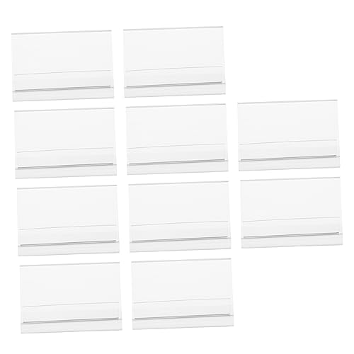 jojofuny 10 Stück Acryl Namensschilder Teilig V Förmige Tischaufsteller für Konferenzen Tagungen und Events Robuste und Wiederverwendbare Namensplaketten aus Hochwertigem Acryl von jojofuny