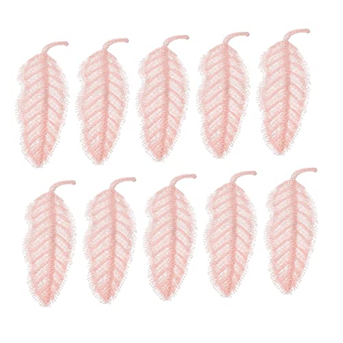 jojofuny 10 Stück Applikationen Spitze im Blattdesign Diy Haarschmuck und Bekleidungsaccessoires Zartem für Projekte Verschönerung von Kleidung von jojofuny