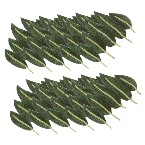 jojofuny 10 Stück Blatt-stickerei-patch Blätter Flicken Für Bekleidung Nähen Bestickt Für Kleidung Künstliches Laub Flecken Taschenaufnäher Gestickte Aufnäher Blattapplikation Green Stoff von jojofuny