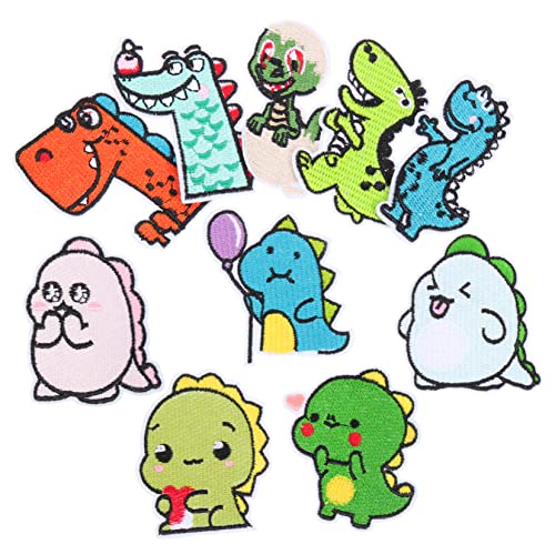 jojofuny 10 Stück Dinosaurier Stickerei Aufnäher Bügelflicken für Kleidung Taschen und Dekoration zum Reparieren und Personalisieren von Shirts Jeans und Mehr jojofuny 10 Stück Dinosaurier Stickerei Aufnäher Bügelflicken für Kleidung Taschen und Dekoration zum Reparieren und Personalisieren von Shirts Jeans und Mehr von jojofuny