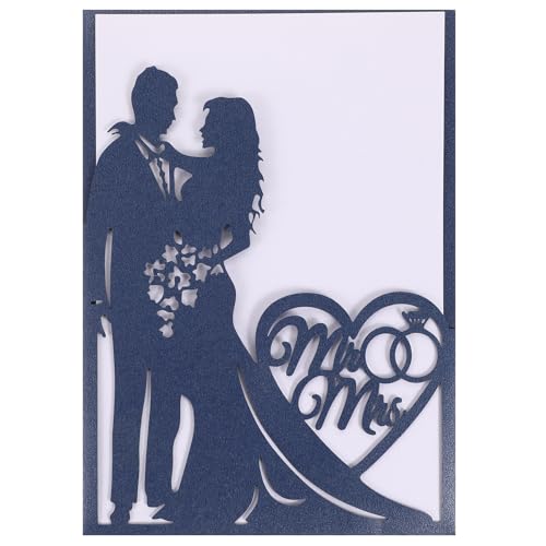jojofuny 10 Stück Hochzeitseinladungskarten Schneiden Braut Bräutigam Ehe Einladung für Hochzeit Verlobung Brautparty Party Blau Einladen jojofuny 10 Stück Hochzeitseinladungskarten Schneiden Braut Bräutigam Ehe Einladung für Hochzeit Verlobung Brautparty Party Blau Einladen von jojofuny