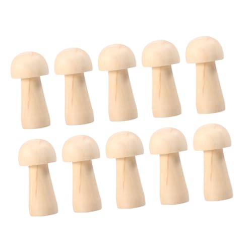 jojofuny 10 Stück Holzgraffiti -Pilzkopfverzierung Pilze Puppenkopf Pilzdekoration Miniatur Pilzpuppe aus Holz Holzpuppe Pilz Bambus jojofuny 10 Stück Holzgraffiti -Pilzkopfverzierung Pilze Puppenkopf Pilzdekoration Miniatur Pilzpuppe aus Holz Holzpuppe Pilz Bambus von jojofuny