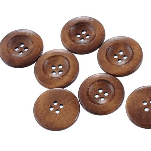 jojofuny 10 Stück Holzknöpfe Knöpfe nähen Bambus Kaffee jojofuny 10 Stück Holzknöpfe Knöpfe nähen Bambus Kaffee von jojofuny