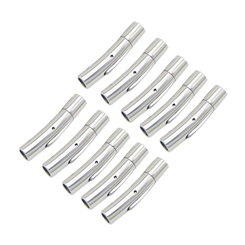 jojofuny 10 Stück -Lederschnalle Schmuckverschlusshaken Verschluss für Schmuck Stecker für Schmuckverschlüsse Armbandverschluss Stecker Armreif Endkappe von jojofuny