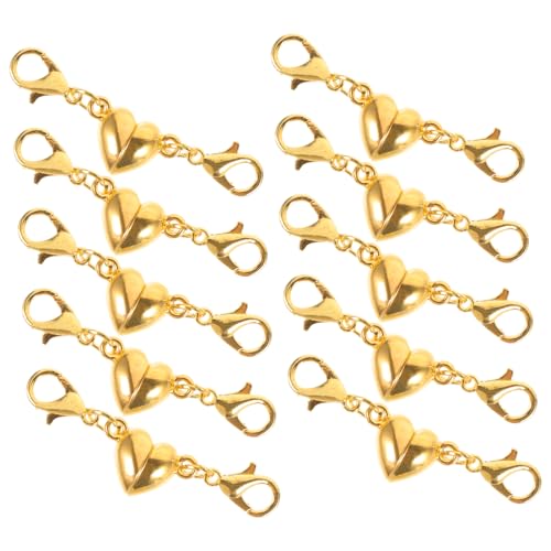 jojofuny 10 Stück Magnetschnallenschmuck Magnetverschlüsse Magnetischer Verschluss Halskette Schnallenverschluss Armbandverschluss Magnetschnallen für Halsketten Kupferlegierung Golden jojofuny 10 Stück Magnetschnallenschmuck Magnetverschlüsse Magnetischer Verschluss Halskette Schnallenverschluss Armbandverschluss Magnetschnallen für Halsketten Kupferlegierung Golden von jojofuny