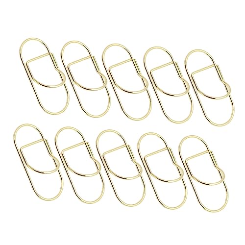 jojofuny 10 Stück Metall Stifthalter für Notizbuch Tragbarer Bleistiftclip für Effiziente Aufbewahrung Goldene Büroklammern für Schule und Büro jojofuny 10 Stück Metall Stifthalter für Notizbuch Tragbarer Bleistiftclip für Effiziente Aufbewahrung Goldene Büroklammern für Schule und Büro von jojofuny