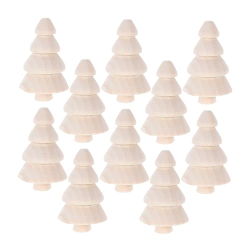 jojofuny 10 Stück Mini Holz Weihnachtsbäume zum Bemalen Naturbelassene DIY Holzdeko für Weihnachtsfeiern Kompakte Tischdekoration aus Massivem Holz für Bastelprojekte und jojofuny 10 Stück Mini Holz Weihnachtsbäume zum Bemalen Naturbelassene DIY Holzdeko für Weihnachtsfeiern Kompakte Tischdekoration aus Massivem Holz für Bastelprojekte und von jojofuny