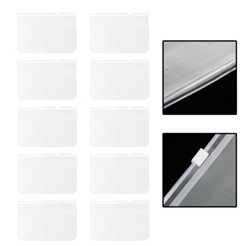 jojofuny 10 Stück PVC Transparente Dokumententaschen mit Reißverschluss Teiliges Wasserdichte Strapazierfähige Aufbewahrungstaschen für Lose Abheftbare Organizer für Büro und Reise jojofuny 10 Stück PVC Transparente Dokumententaschen mit Reißverschluss Teiliges Wasserdichte Strapazierfähige Aufbewahrungstaschen für Lose Abheftbare Organizer für Büro und Reise von jojofuny
