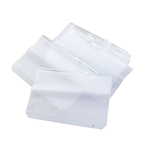 jojofuny 10 Stück Reißverschluss Aufbewahrungstaschen Klarsichttaschen für Dokumente Karten und Kleinteile Praktische Transparente Zipper Bags für Büro Reisen und Zuhause von jojofuny