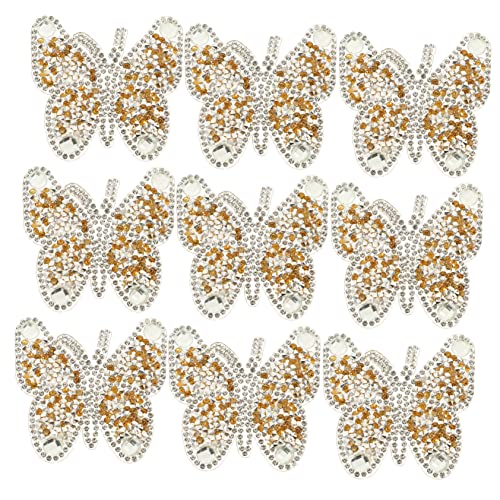 jojofuny 10 Stück Strass Näh Patches Dekorative Applikationen für Kleidung Vielseitige Reparatur Patches für Taschen Hüte Schuhe und Mehr Kristallgelb für DIY Dekorationen jojofuny 10 Stück Strass Näh Patches Dekorative Applikationen für Kleidung Vielseitige Reparatur Patches für Taschen Hüte Schuhe und Mehr Kristallgelb für DIY Dekorationen von jojofuny