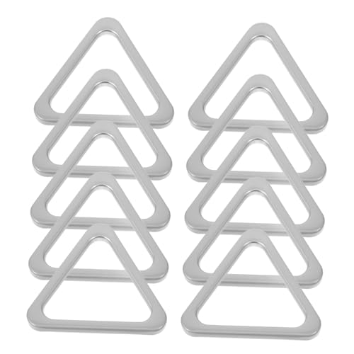jojofuny 10 Stück Taschenschnalle Dreieckschlüssel Für D Ring Schnalle Ringschnalle Schmuck Metallringschnalle Metallverschluss Schnalle Ersatzverschluss Robuster von jojofuny